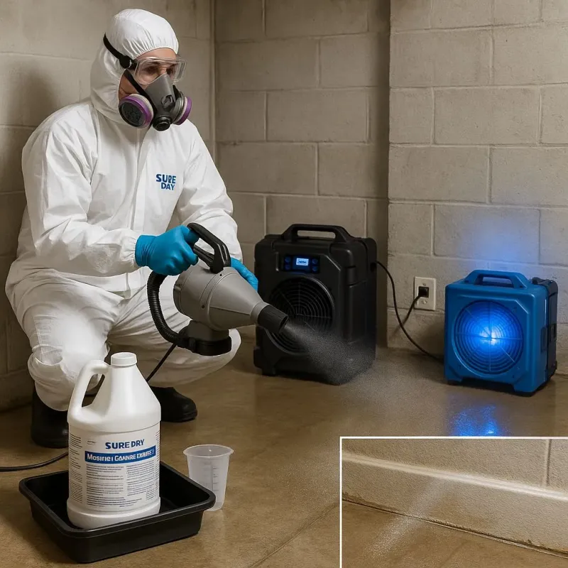 Sanitization and Odor Removal process in Oak Island, NC